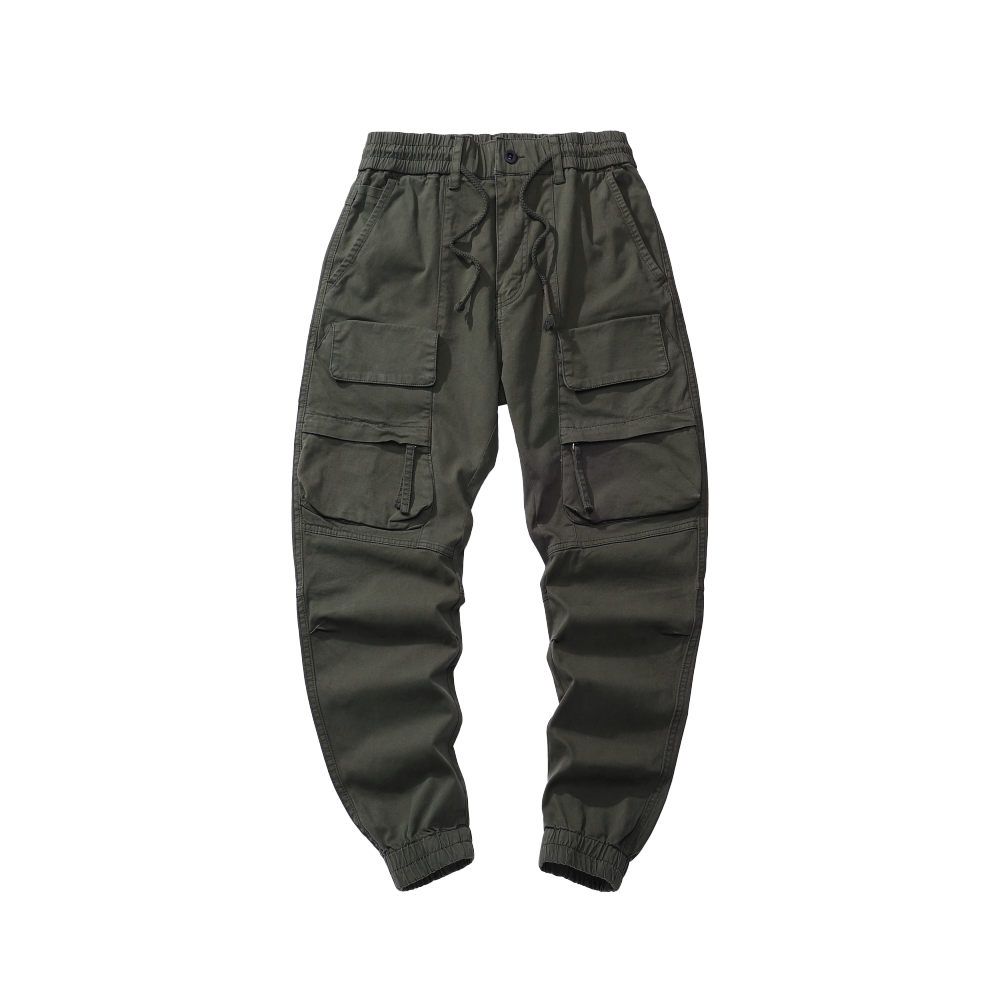 GorgeousBen Men's high quality men plain blank heavyweight fleece cargo sweatpants voeralls outfits
