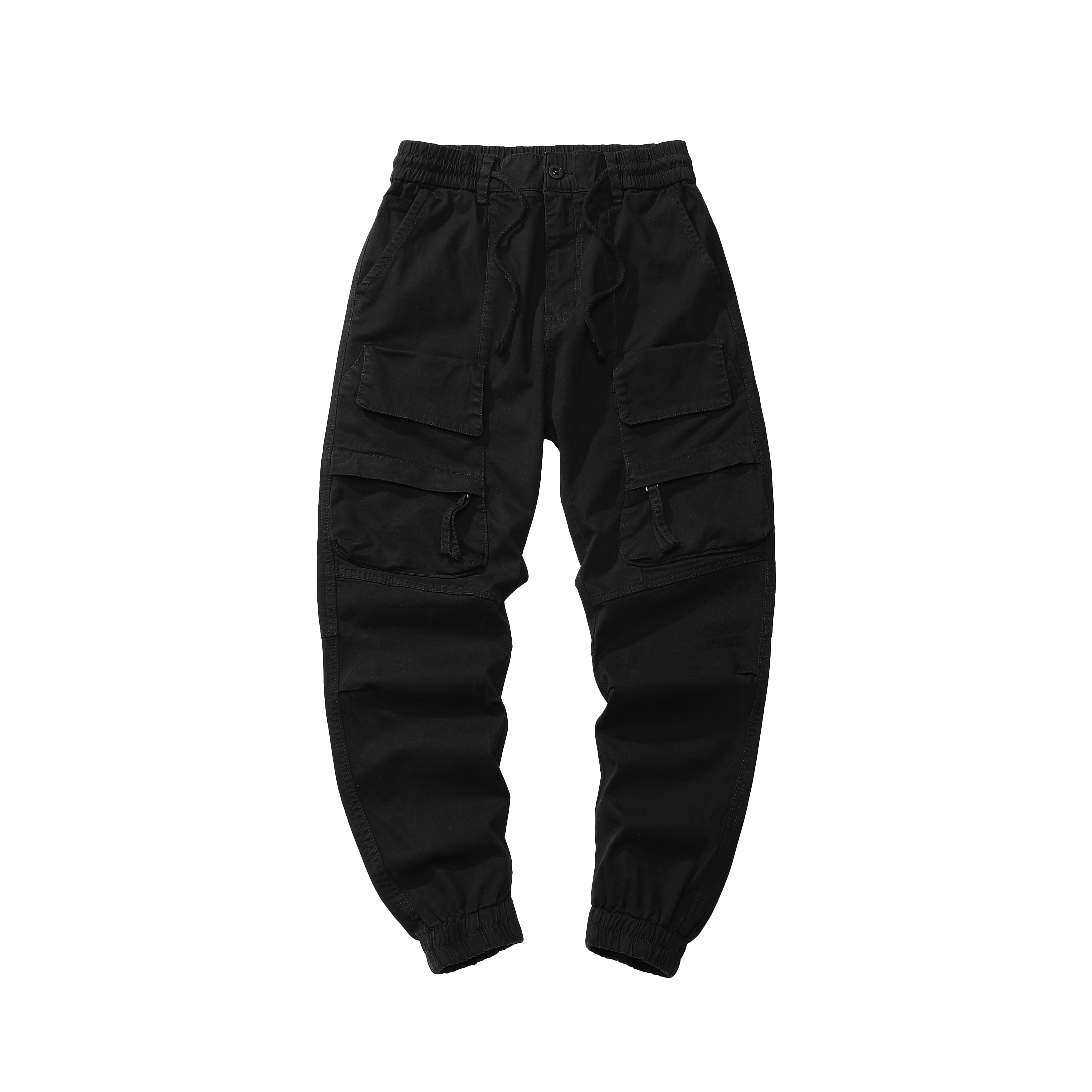 GorgeousBen Men's high quality men plain blank heavyweight fleece cargo sweatpants voeralls outfits