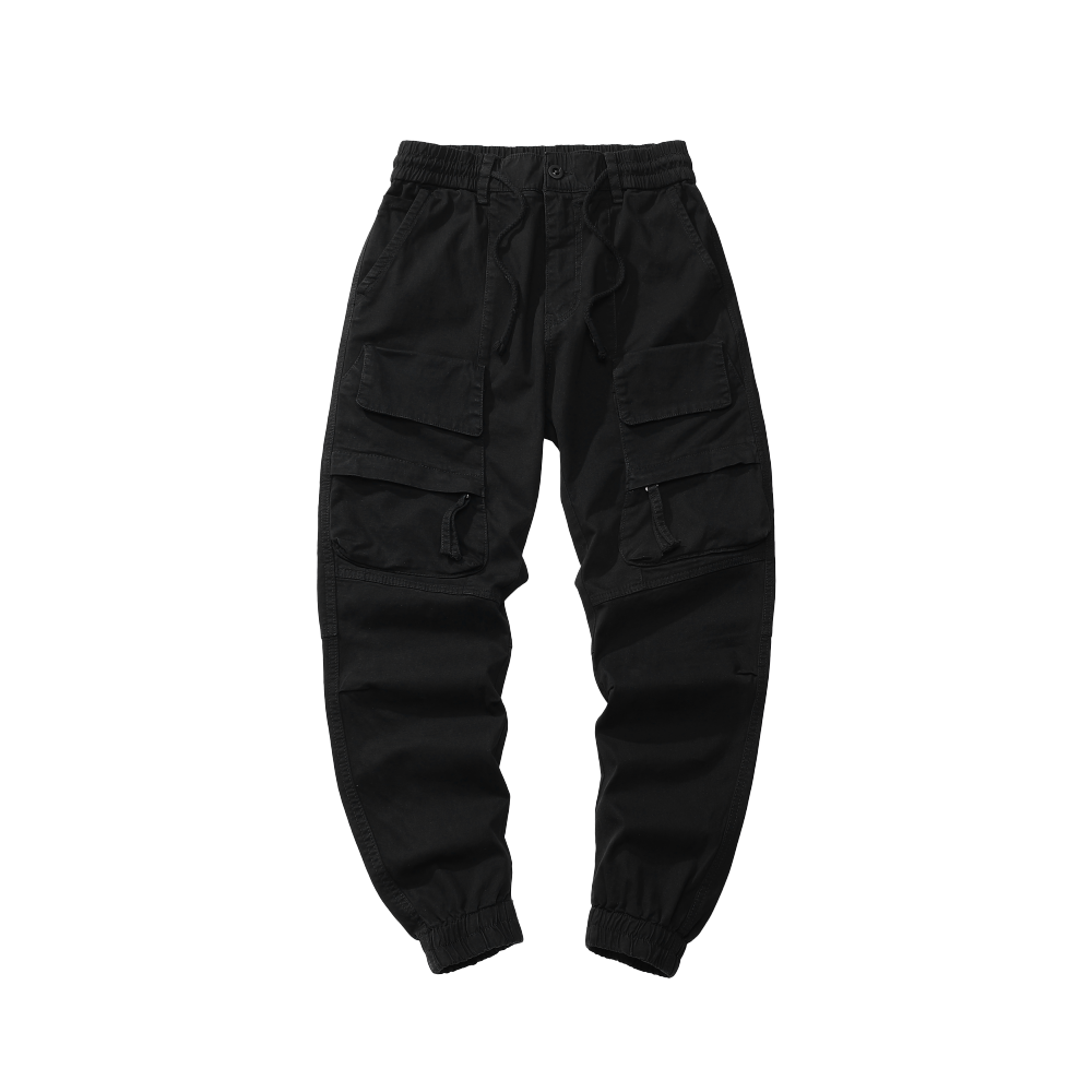 GorgeousBen Men's high quality men plain blank heavyweight fleece cargo sweatpants voeralls outfits