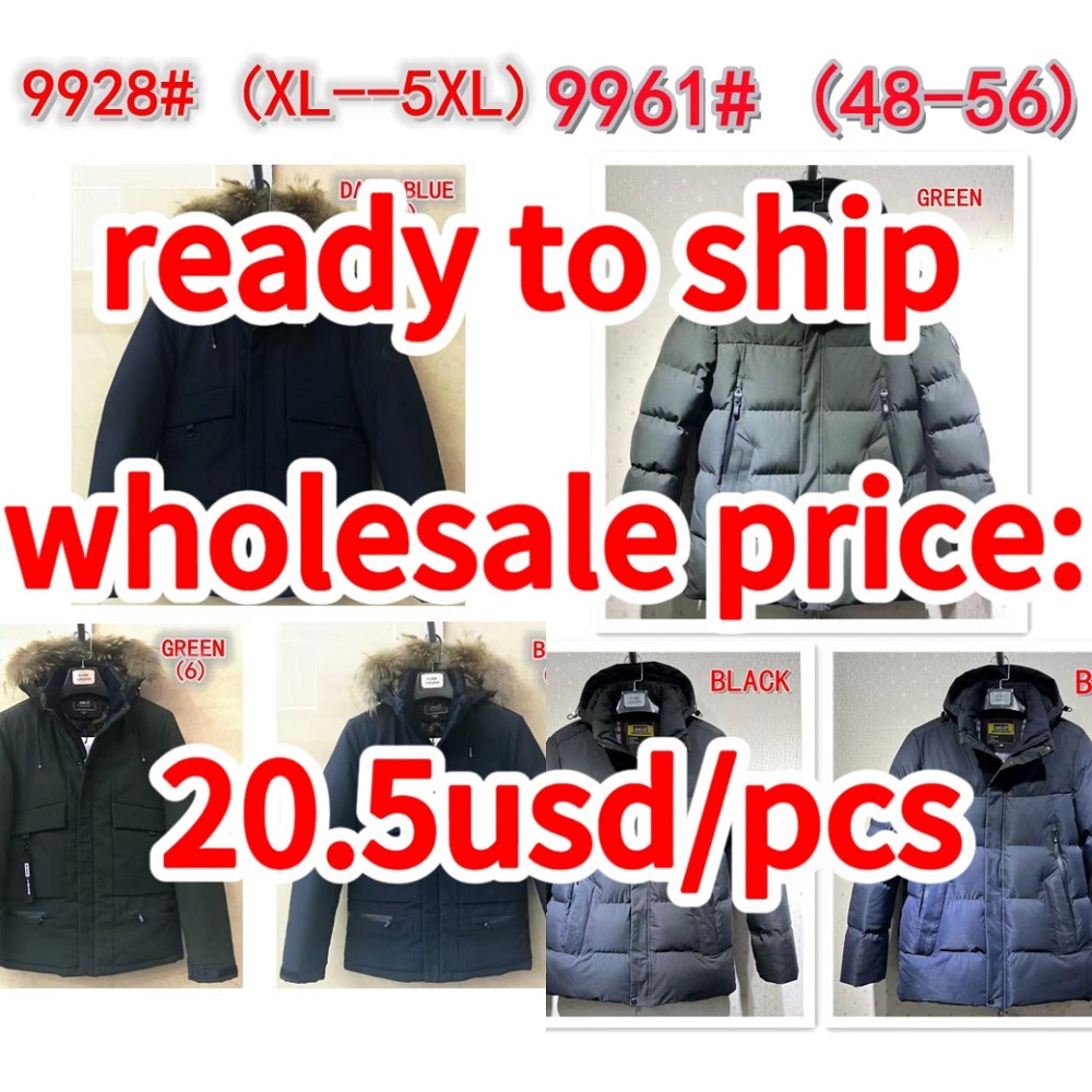 Stocks & ready to ship- Men Hot Fashion Hooded Winter Coat Men Thick Warm Mens Winter Jacket Windproof  Parka