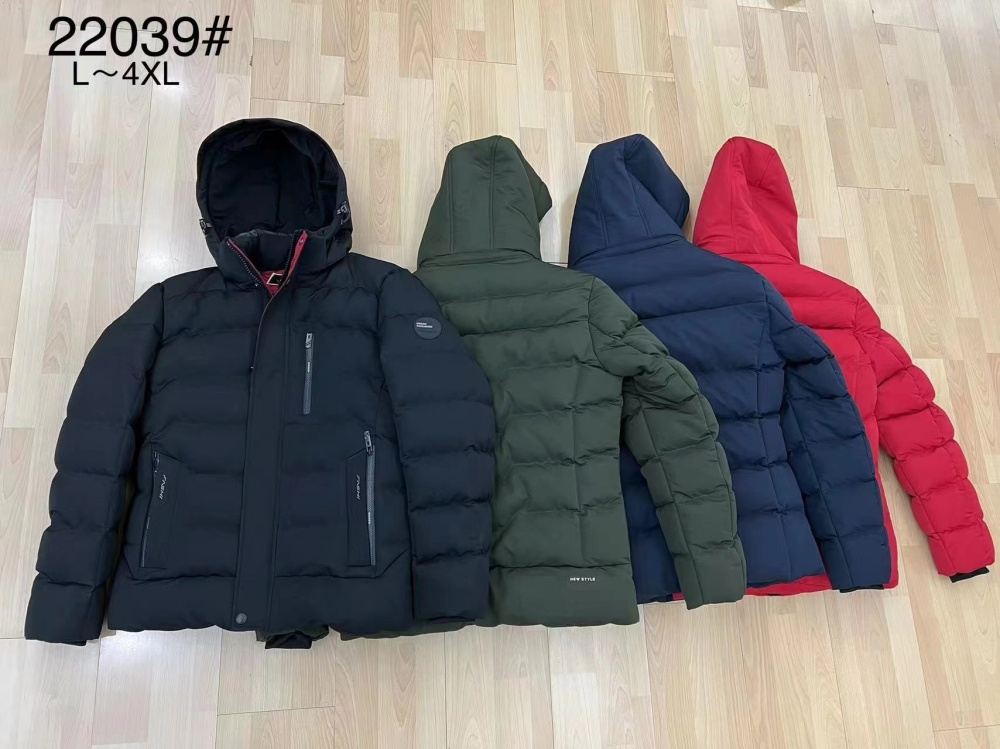 Stocks & ready to ship- Men Jacket Coats Thicken Warm Winter Windproof Jackets Casual Mens Down Parka Hooded Outwear Cotton-padded Jacket