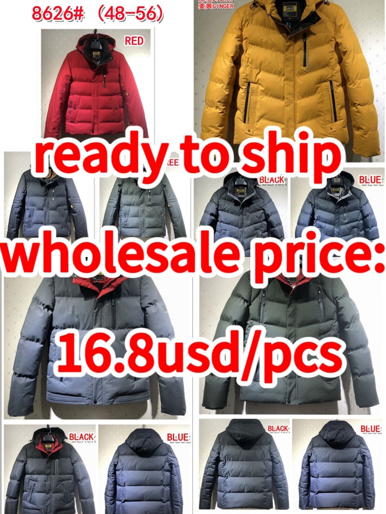 Stocks & ready to ship- Men Bubble Jacket Best Wholesale Price Latest Fashion Men's Custom Hooded Bubble Jacket