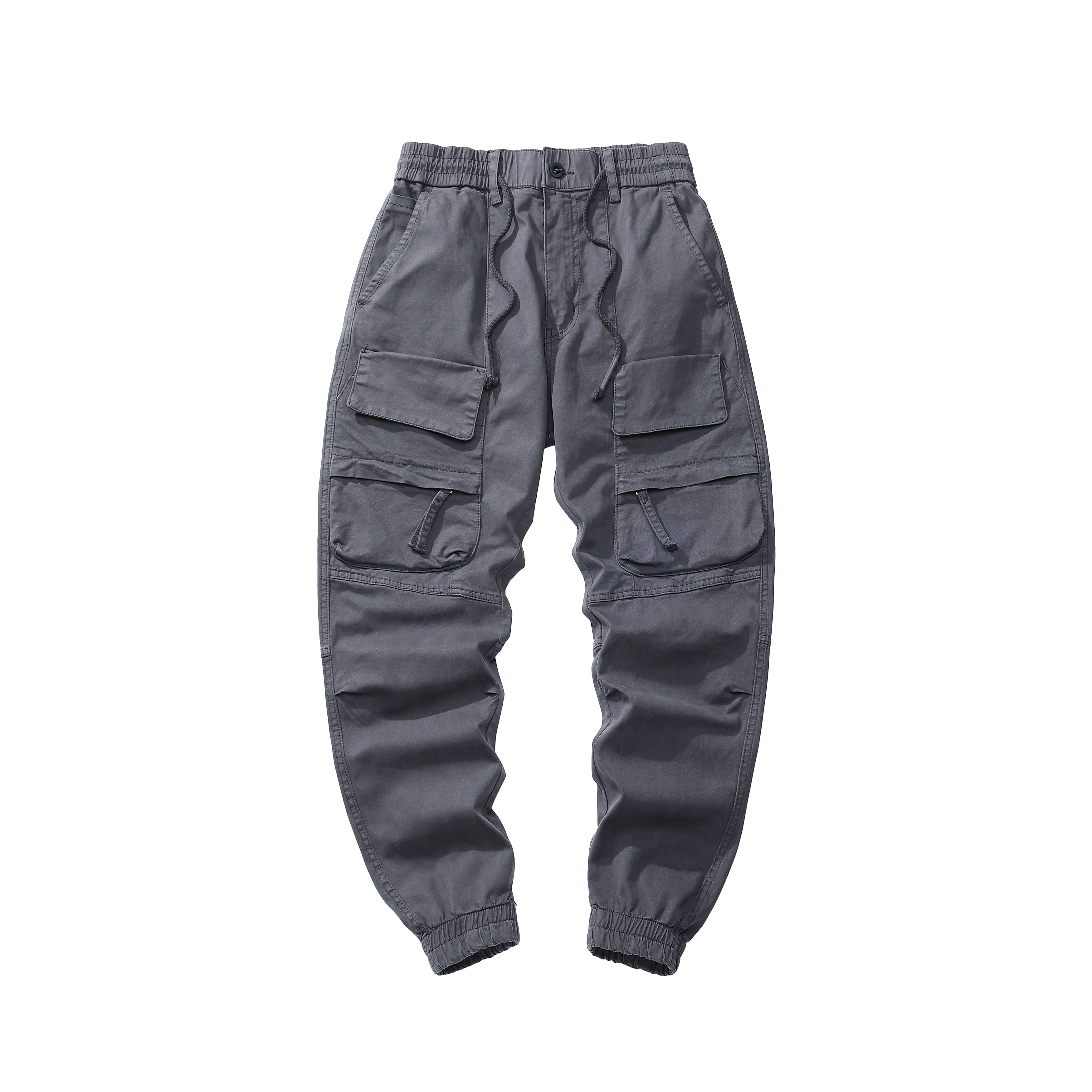 GorgeousBen Men's high quality men plain blank heavyweight fleece cargo sweatpants voeralls outfits