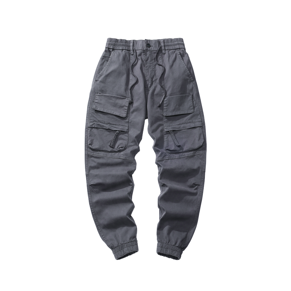 GorgeousBen Men's high quality men plain blank heavyweight fleece cargo sweatpants voeralls outfits