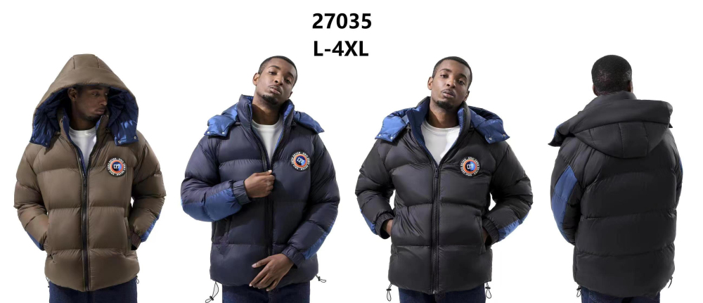 Stocks & ready to ship- Men High-quality Fashion Warm Thickened Solid Color Fluffy Duck Down Men's Down Jacket For Winter