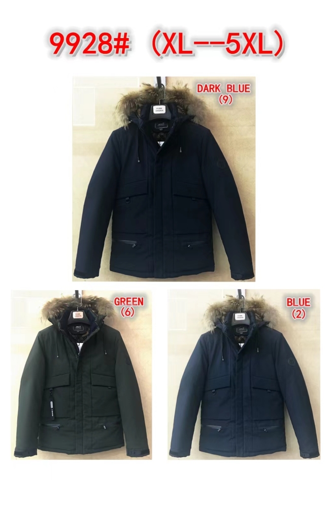 Stocks & ready to ship- Men Hot Fashion Hooded Winter Coat Men Thick Warm Mens Winter Jacket Windproof  Parka