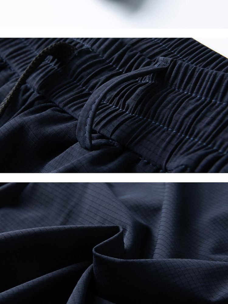 GrogeousBen 2024 men's ice silk pants Summer light casual stretch lightweight lycra pants stretch straight leg pants for men