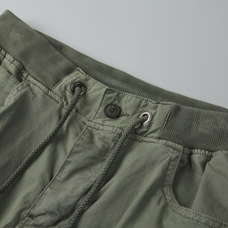 GrogeousBen 2024 Men's Clothing Outer Wear Quick Dry Cotton Leaf Printing Cargo Shorts Pour Homes Loose Straight Shorts For Men