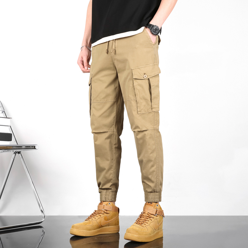 GorgeousBen Men's spring and autumn new loose casual leggings trousers men's pants wholesale harem cargo pants