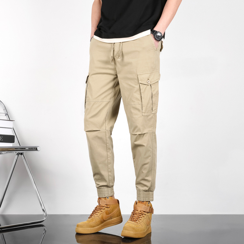 GorgeousBen Men's spring and autumn new loose casual leggings trousers men's pants wholesale harem cargo pants