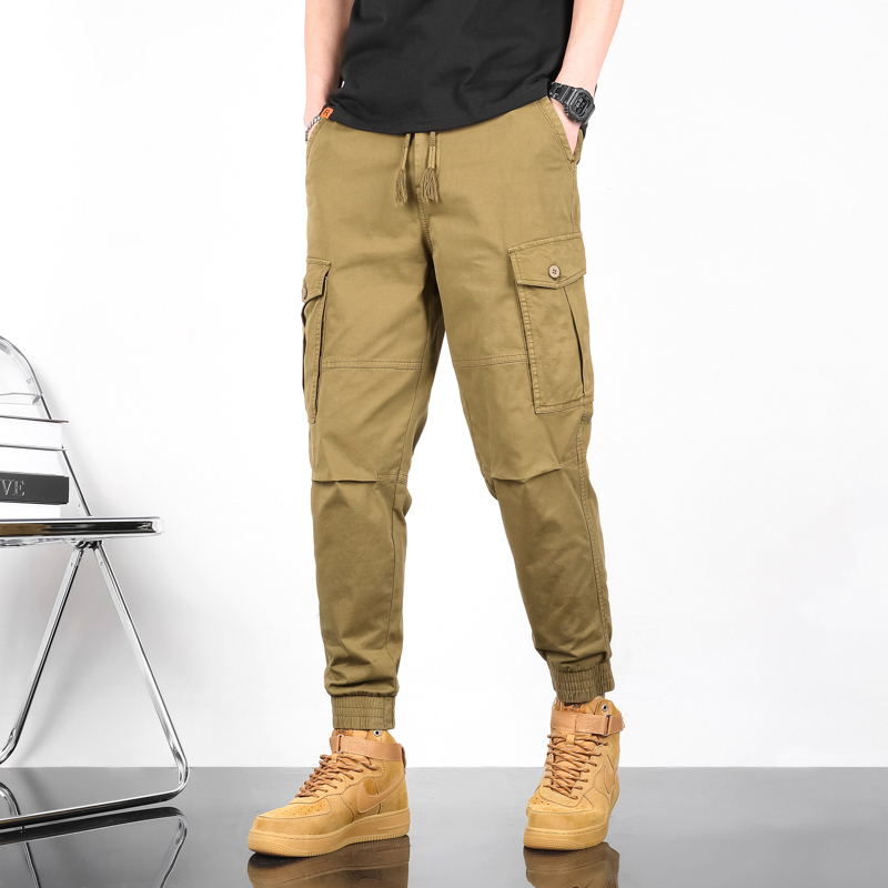 GorgeousBen Men's spring and autumn new loose casual leggings trousers men's pants wholesale harem cargo pants