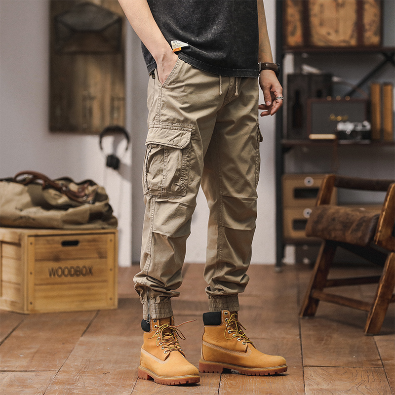 GorgeousBen Men's Best sellers men hiking baggy cargo track pants casual sport wear-proof long cargo work pants.