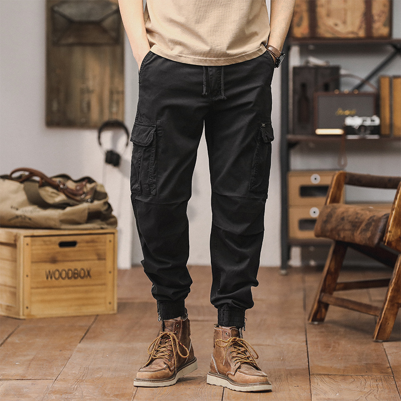 GorgeousBen Men's Best sellers men hiking baggy cargo track pants casual sport wear-proof long cargo work pants.