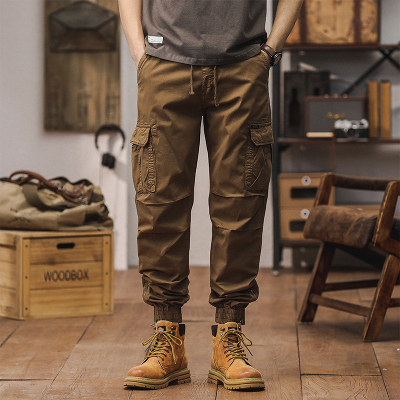 GorgeousBen Men's Best sellers men hiking baggy cargo track pants casual sport wear-proof long cargo work pants.
