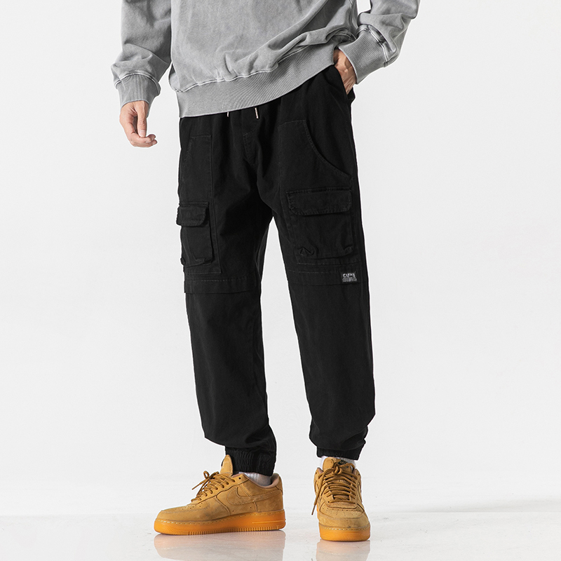 GorgeousBen 2024 Autumn fashion pants outdoor pocket port style cargo loose straight leg casual pants for men.