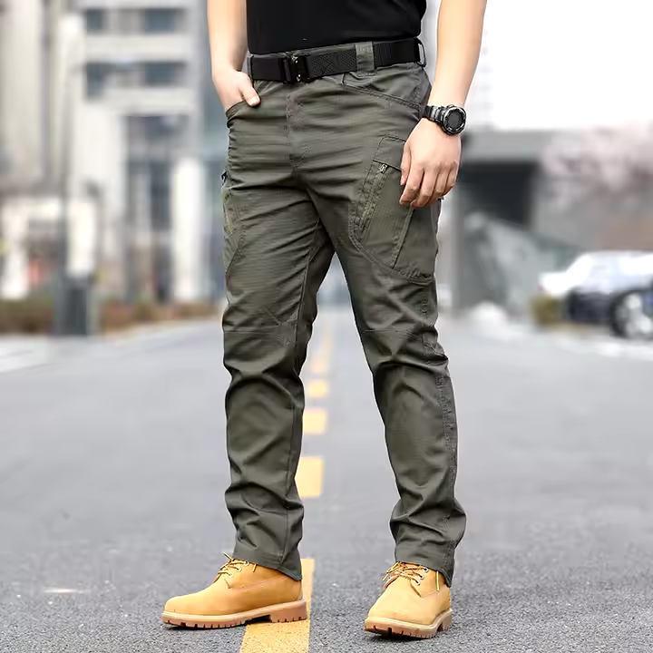 GorgeousBen Waterproof Rib Stop pant Hiking Hunting Worker Pants Multi Pockets Cargo outdoor Tactical Pants.