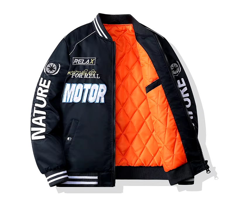 GorgeousBen  2024 Large area embroidery craft with in-line cotton comfortable padded jacket.