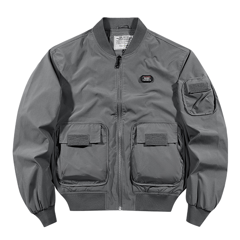GorgeousBen Men 2024 warm thickened comfortable casual cargo flight suit.