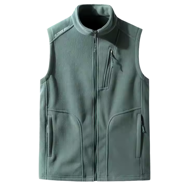 GorgeousBen  Workwear Uniform Polyester Windproof Sleeveless Unisex Winter Micro Polar Fleece Men Vest.