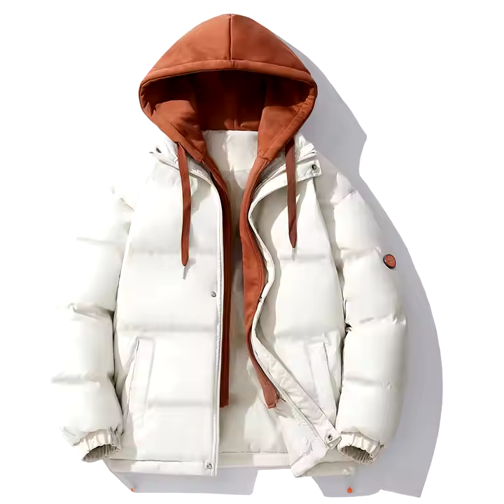 GorgeousBen 2024 Autumn and Winter Men's Large Cotton Coat Men's hooded couple bread jacket Thickened warm cotton clothes.