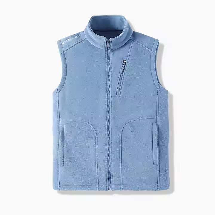 GorgeousBen  Workwear Uniform Polyester Windproof Sleeveless Unisex Winter Micro Polar Fleece Men Vest.