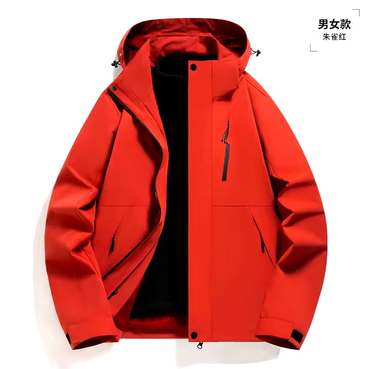GorgeousBen New men's and women's waterproof and comfortable travel clothes, winter warm three in one casual wear.
