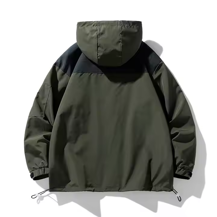 GorgeousBen Hot Selling Outdoor Waterproof Windproof Sprint Jacket with Detachable Cap Embroidered Technics Couple Mountaineering Suit Top.