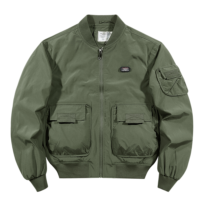 GorgeousBen Men 2024 warm thickened comfortable casual cargo flight suit.
