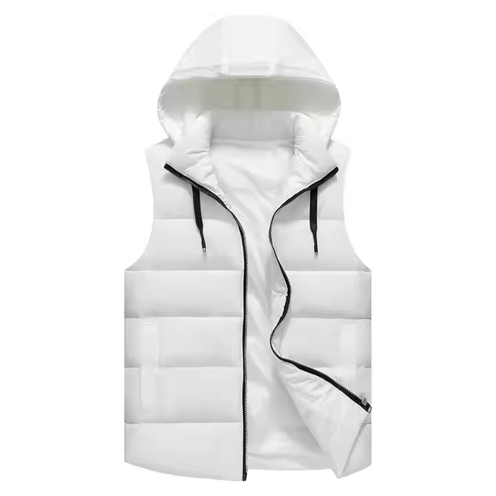 GorgeousBen Custom Logo Men's Windbreak Hooded Solid Color Golf Sport Water Resistant Vest Men's Vest.