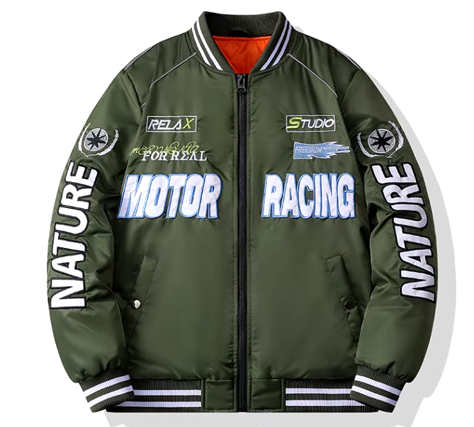 GorgeousBen  2024 Large area embroidery craft with in-line cotton comfortable padded jacket.