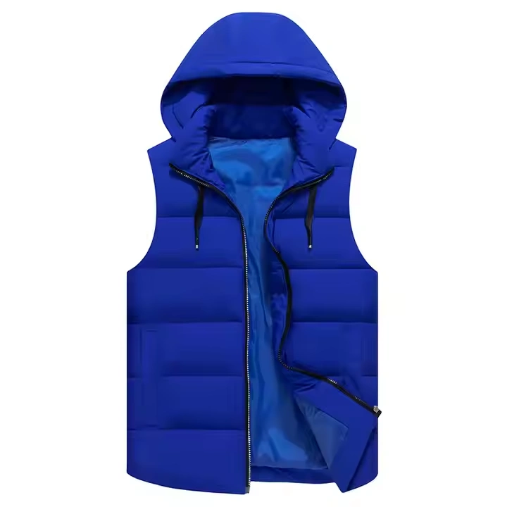 GorgeousBen Custom Logo Men's Windbreak Hooded Solid Color Golf Sport Water Resistant Vest Men's Vest.
