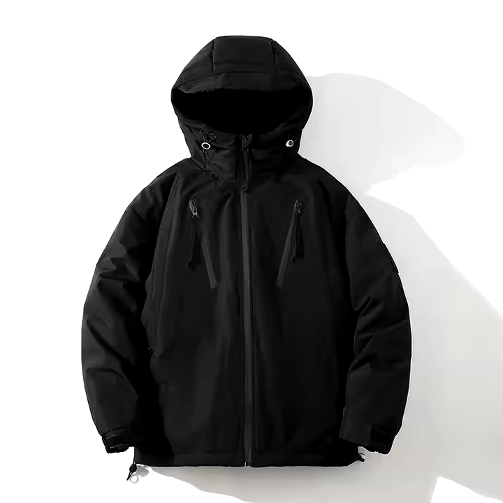 GorgeousBen 2024 Trendy Brand European Version Men's Plus Size Hooded Coat with Cotton-Padded Logo Custom All-Match Function Couples Winter.