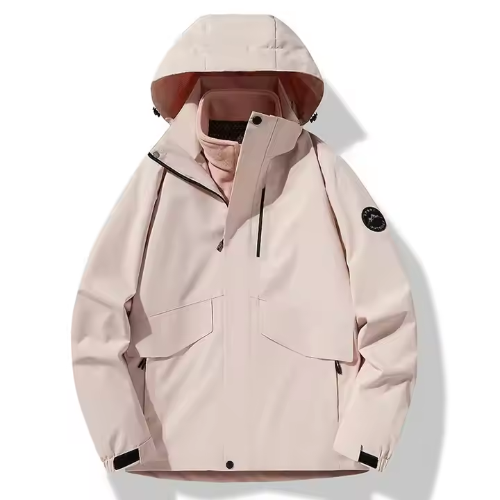 GorgeousBen Outdoor Jacket Fall Winter Unisex XL Detachable Hood Water-Repellent Outwear Hiking Male.
