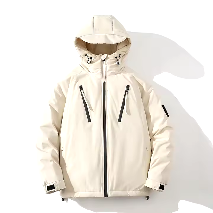 GorgeousBen 2024 Trendy Brand European Version Men's Plus Size Hooded Coat with Cotton-Padded Logo Custom All-Match Function Couples Winter.