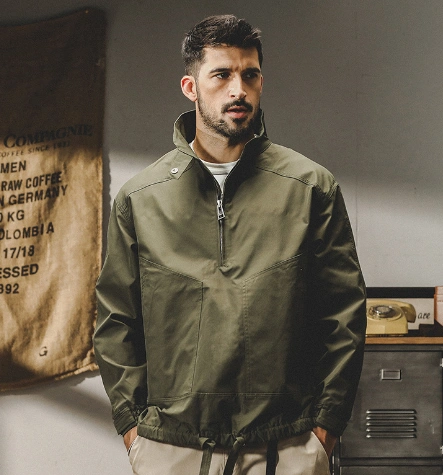 GorgeousBen 2024 Men's spring and autumn urban outdoor commuter American vintage flight cargo jacket.