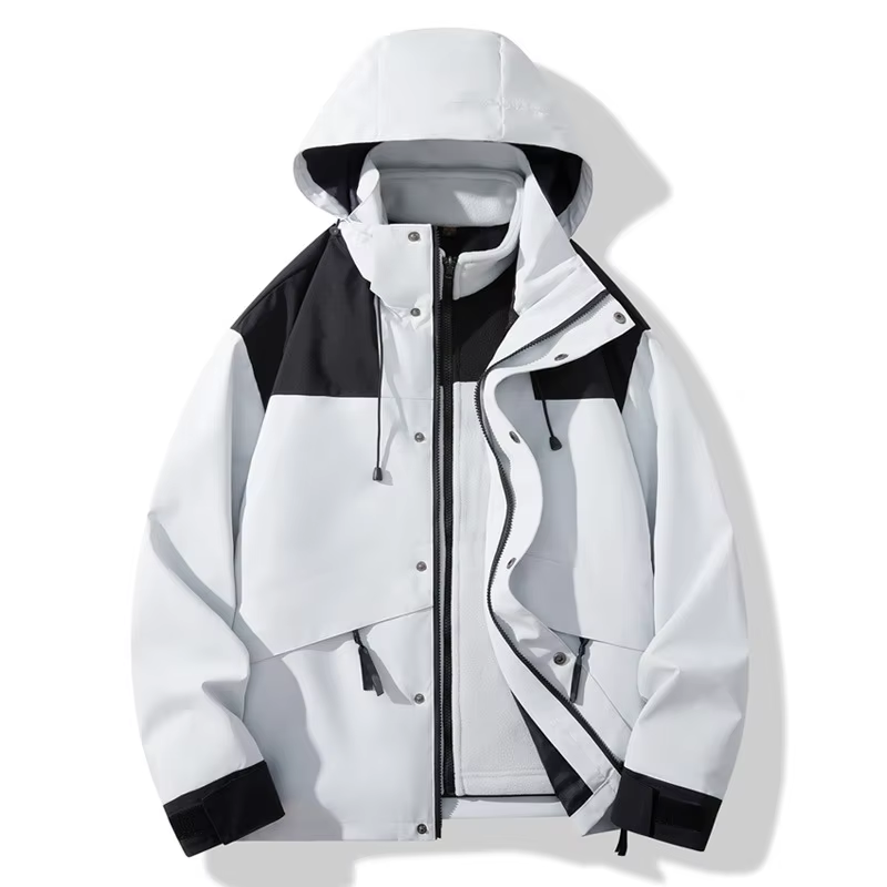 GorgeousBen Outerwear Jacket Multifunctional Outdoor Thermal Jacket Hooded Waterproof Windproof Outdoor Jacket.