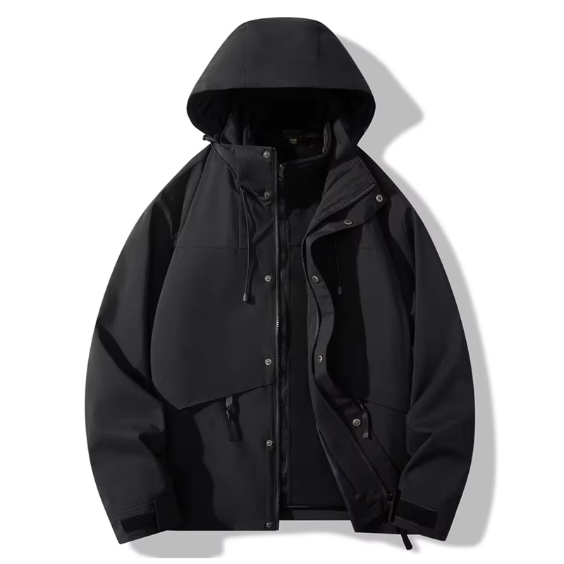 GorgeousBen Outerwear Jacket Multifunctional Outdoor Thermal Jacket Hooded Waterproof Windproof Outdoor Jacket.