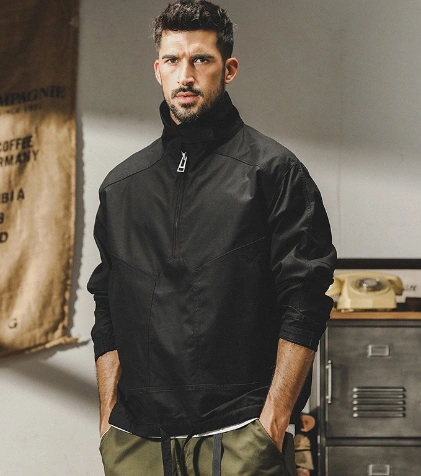 GorgeousBen 2024 Men's spring and autumn urban outdoor commuter American vintage flight cargo jacket.