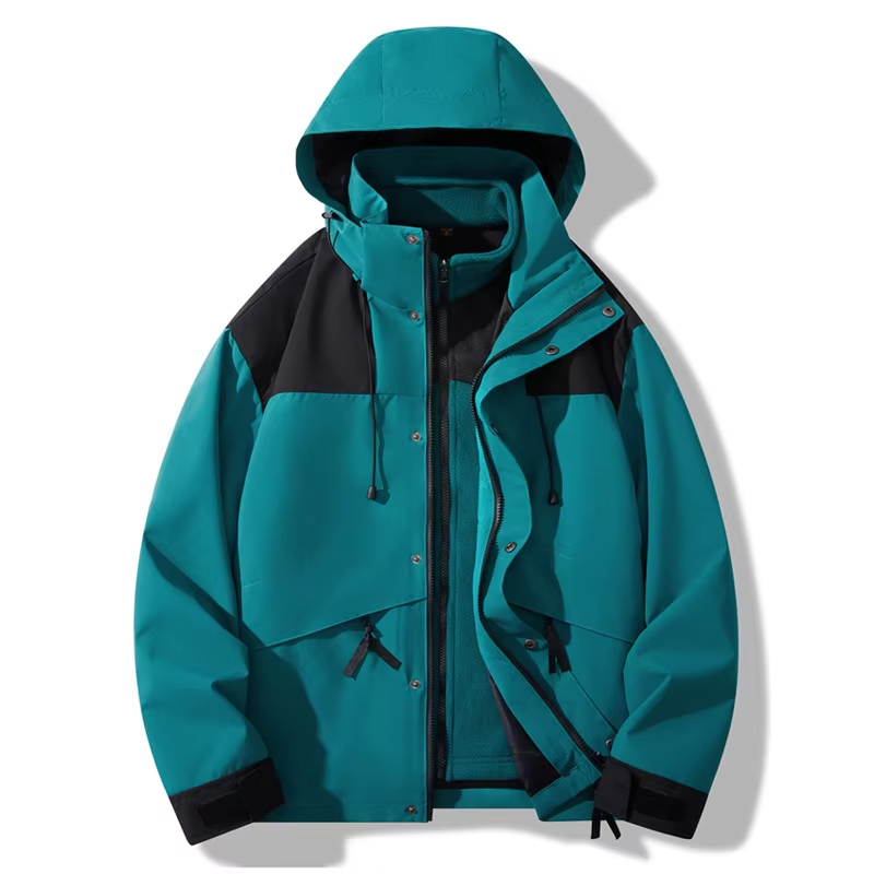 GorgeousBen Outerwear Jacket Multifunctional Outdoor Thermal Jacket Hooded Waterproof Windproof Outdoor Jacket.