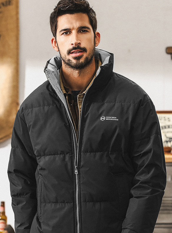 GrogeousBen 2024 Down jacket men winter trend brand thick warm bread clothing outdoor casual coat men