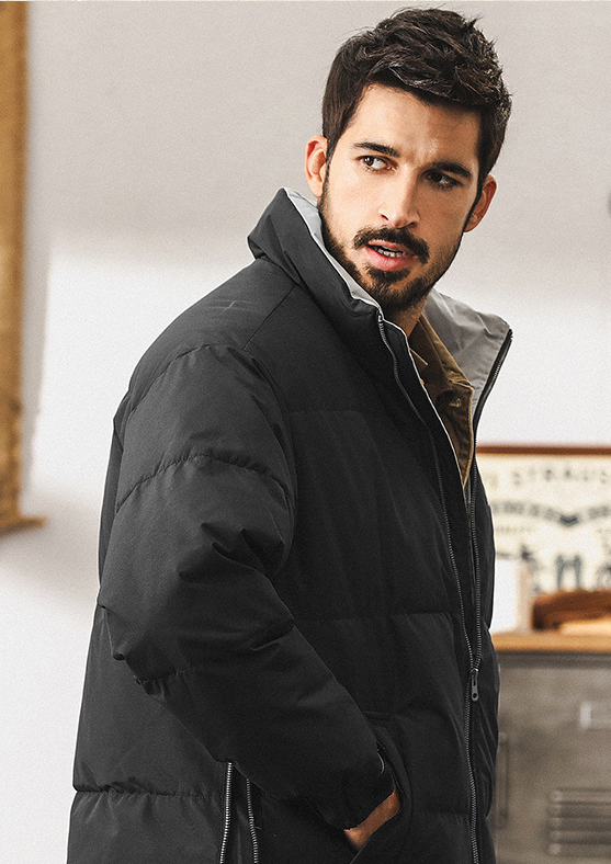 GrogeousBen 2024 Down jacket men winter trend brand thick warm bread clothing outdoor casual coat men