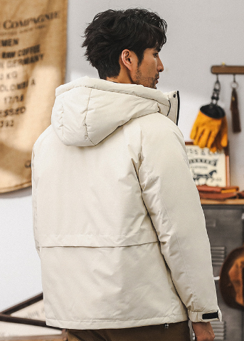 GrogeousBen Duck down tooling down jacket men winter thickening 2024 new fashion mountain hooded coat men