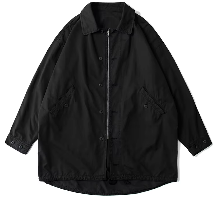 GrogeousBen Factory Directly Supply Custom Cotton Garment Dyed Casual Jacket Mid-length Windproof Trench Coat.