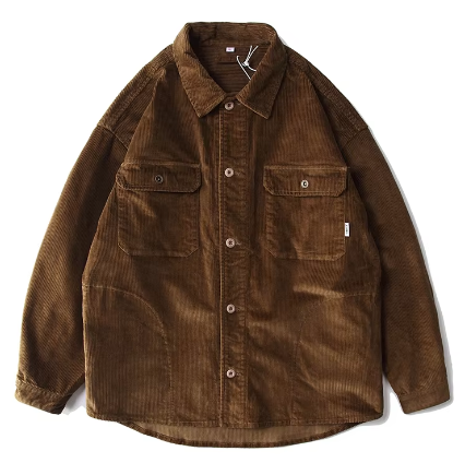 GrogeousBen Good Quality spring And Autumn Wear Long Sleeves Tooling Jacket Retro Loose Shirt Women'S Coats.