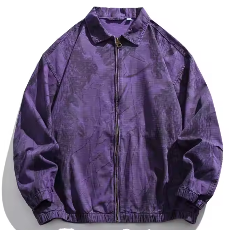 GrogeousBen Custom Logo High Quality Unique Washing Effect Mens Winter Jacket Lapel Jackets For women.