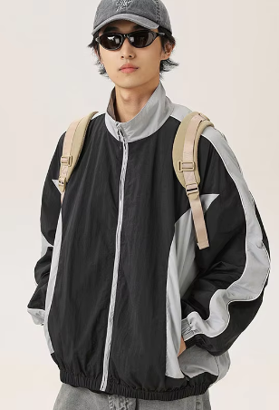 GorgeousBen windbreaker jacket  casual sports jackets for men outdoor hiking waterproof windbreaker tracksuit.