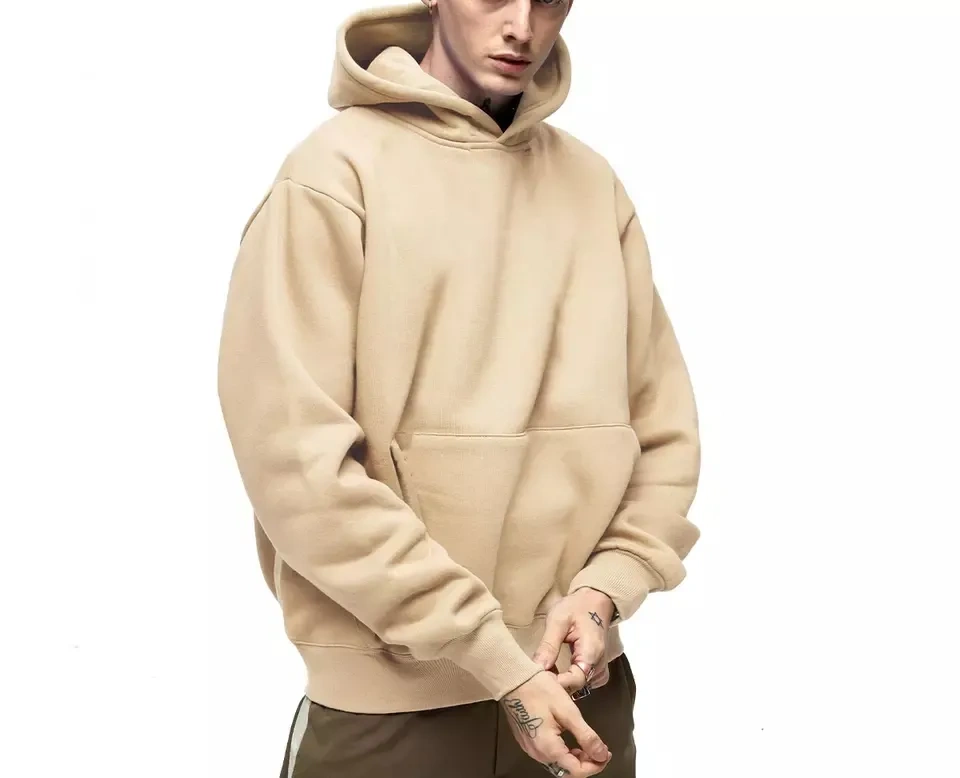 GrogeousBen High Quality Plain Custom Sport Wear Pullover Hoodies For Men Sweatshirt Blank Hoodie.