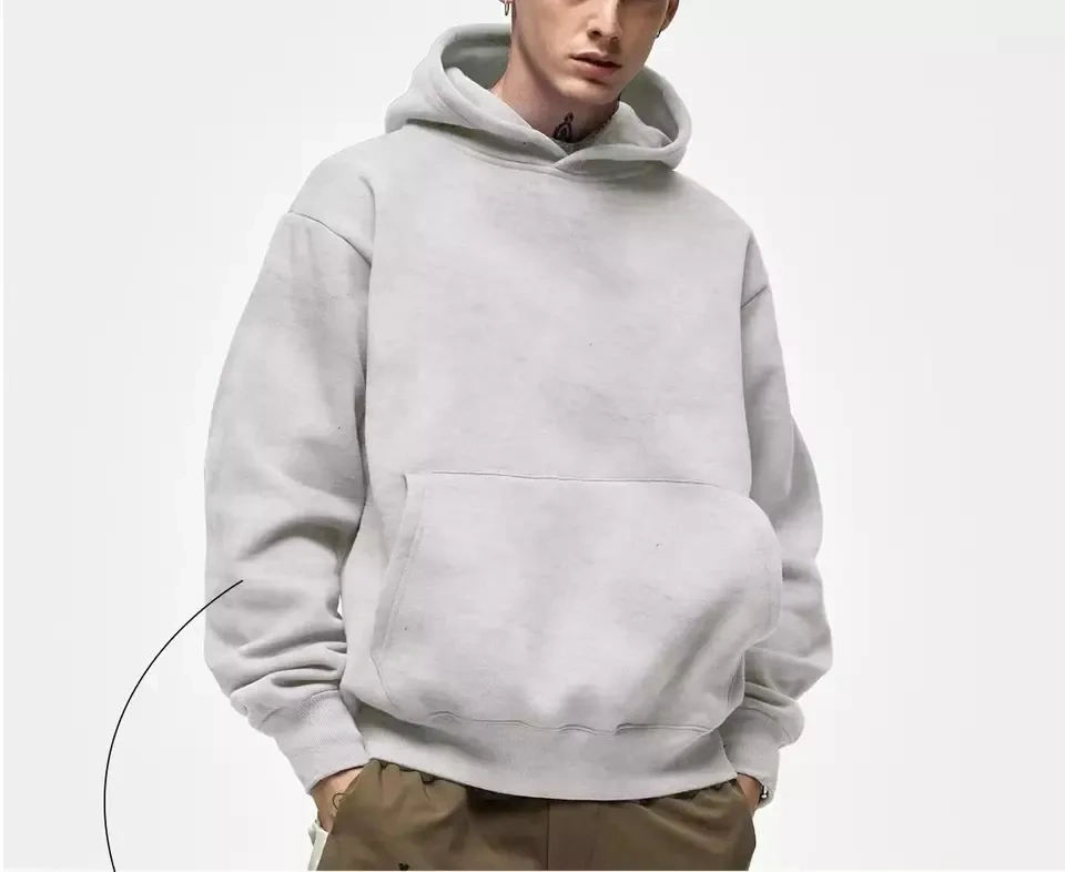 GrogeousBen High Quality Plain Custom Sport Wear Pullover Hoodies For Men Sweatshirt Blank Hoodie.