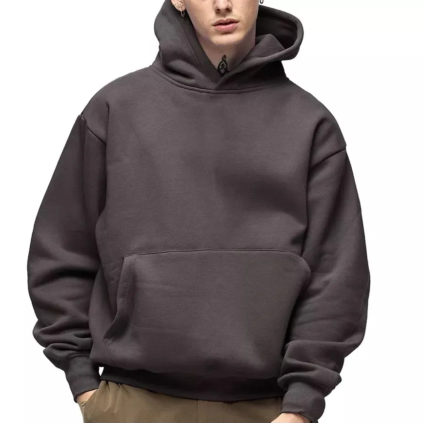 GrogeousBen High Quality Plain Custom Sport Wear Pullover Hoodies For Men Sweatshirt Blank Hoodie.