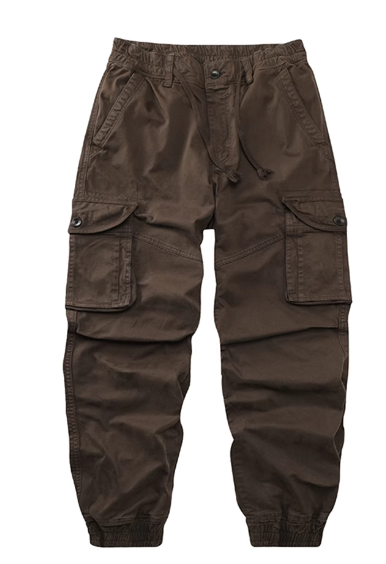 GorgeousBen Work Cargo Pants Man De Hombre Washed Cotton Jogging 6 pocket Cargo Pants Men Outdoor with side pockets.